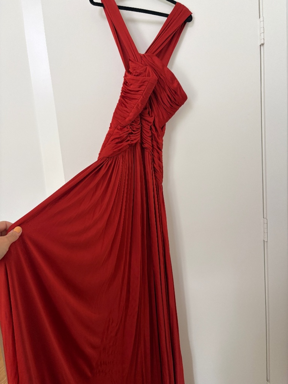 AMUR Hoper Dress Gown Red Saffron SZ 6 NWT - Picture 4 of 9